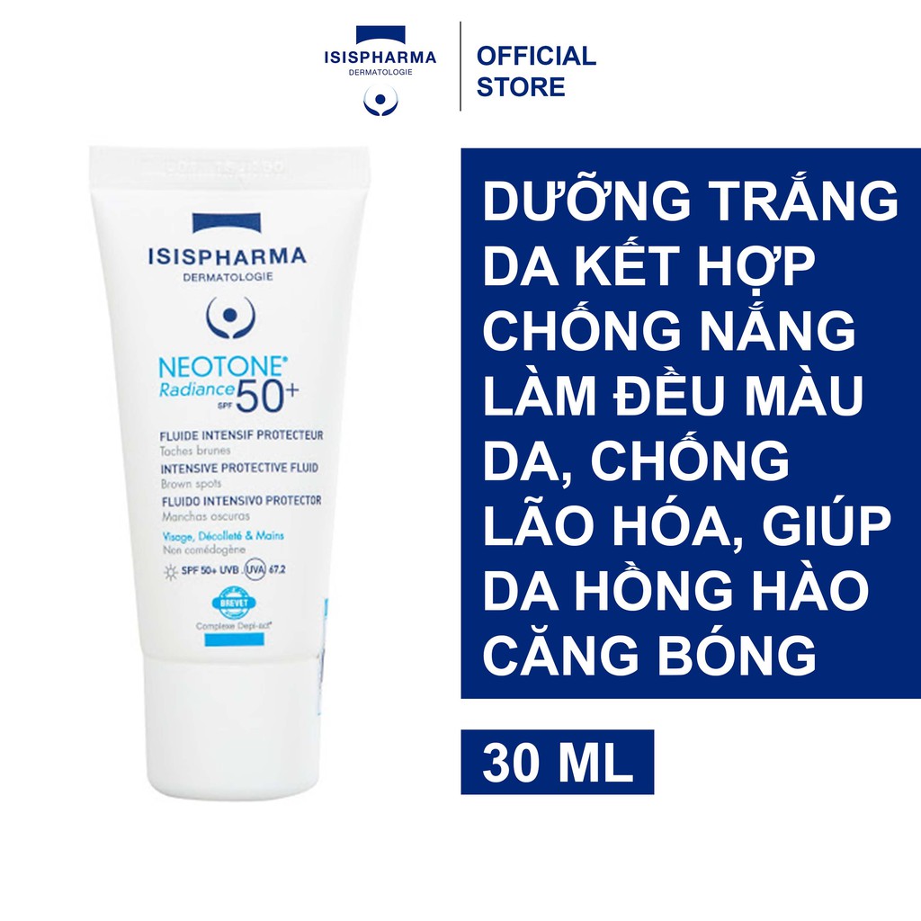 ✅[Siêu Cấp Chính Hãng] Kem chống nắng giảm nám da, tàn nhang ISIS Pharma Neotone Radiance SPF50+