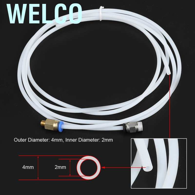 Ống Nối Khí Nén Welco 2xptfe (1M) + 4x Pc4-M6 + 4x Pc4-M10