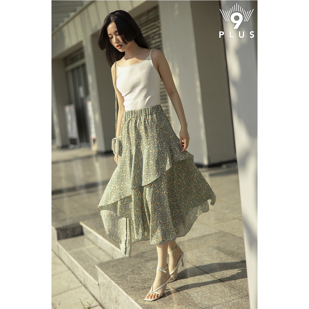 Chân váy nữ dài  9Plus/ váy vintage/ váy hoa | BigBuy360 - bigbuy360.vn