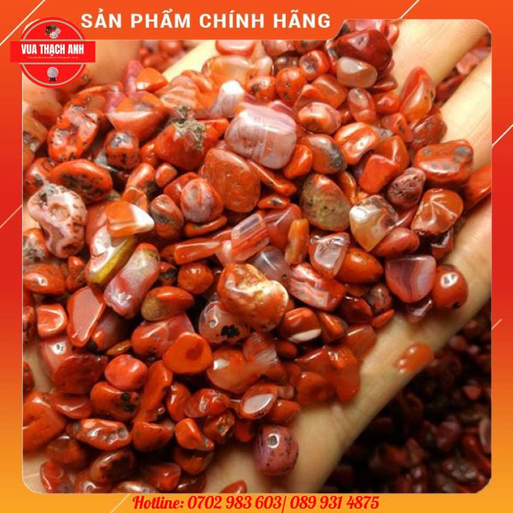 [HOT] Đá vụn ngũ sắc phong thủy rải nền màu đỏ giá rẻ 49k/ 500g