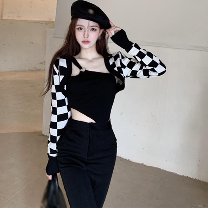 Crop top hai dây đan dây ngực