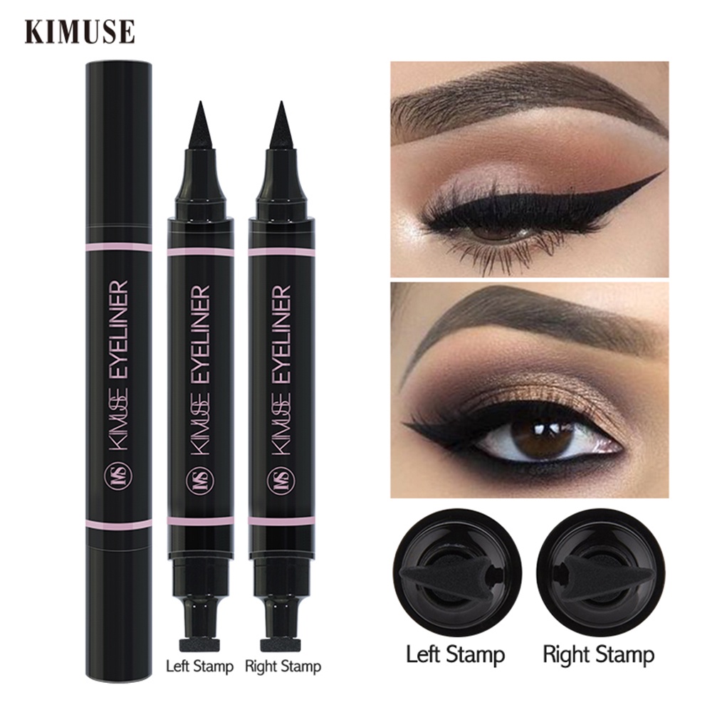 Set 2 bút kẻ mắt ANNIES hai đầu tạo kiểu mắt mèo chống thấm nước nhỏ gọn tiện lợi