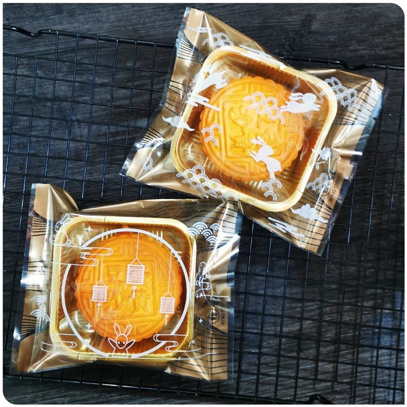 Túi bánh trung thu 150g hàn miệng túi 4 mẫu thỏ