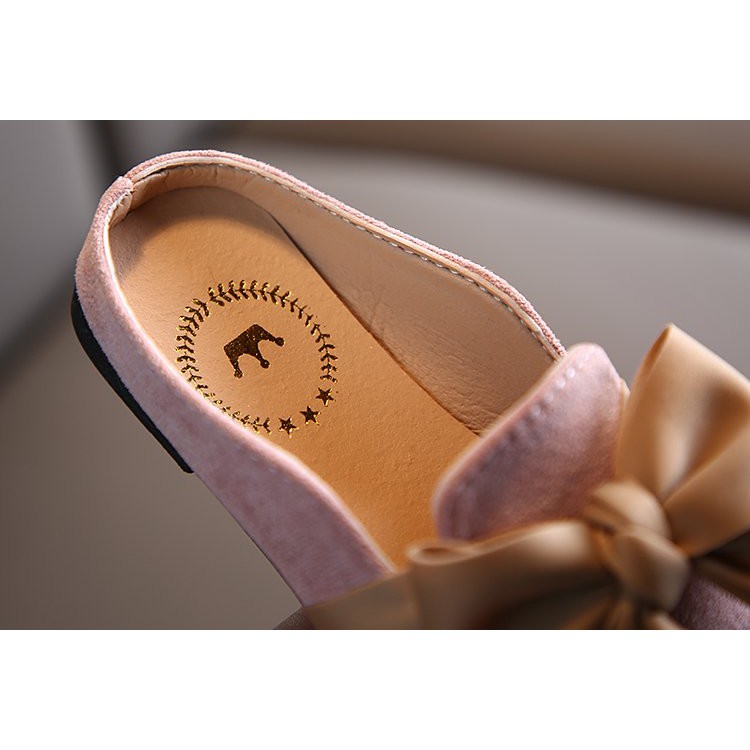 Xăng đan Đế Mềm Thắt Nơ Phong Cách Anh Quốc Cho Bé Gái