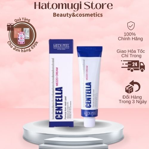 Kem Rau Má Hỗ Trợ Giảm Mụn Phục Hồi Da MEDI PEEL CENTELLA MEZZO CREAM (Tuýp xanh dương)