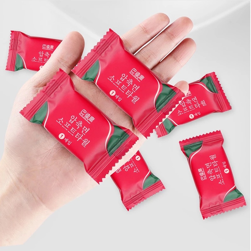 Set 20 Khăn Nén Bằng Vải Không Dệt Sử Dụng Một Lần Tiện Lợi Khi Đi Du Lịch