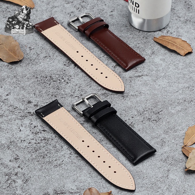 [CHUẨN LOẠI 1] Dây đồng hồ da bò Lucky Ling (Con Cóc) chống thấm nước BO-30 nhiều size 12 14 16 18 20 22mm