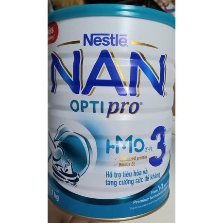 [DATE 2023] Sữa Bột Nestle NAN OPTIPRO 3 HM-O Hộp 1.7kg