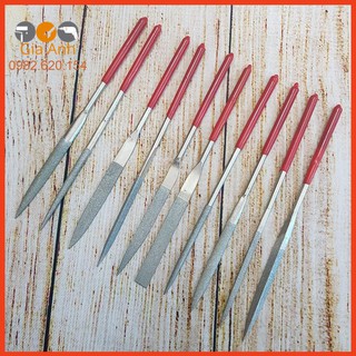 Bộ 10 dũa mài hợp kim siêu bền loại tốt dài 180mm