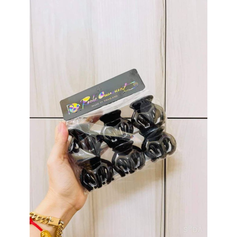 Set kẹp càng cua Thái Lan set 6 cái full đen