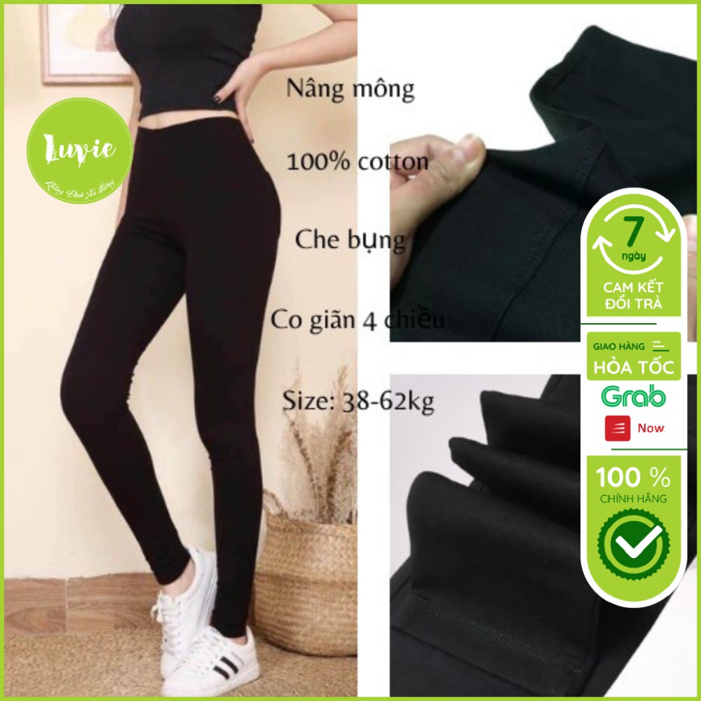 Quần Legging Dài Luvie Hàng Thái Lan, Nâng Mông Cạp Cao Siêu Hot Siêu Co Giãn Loại 1