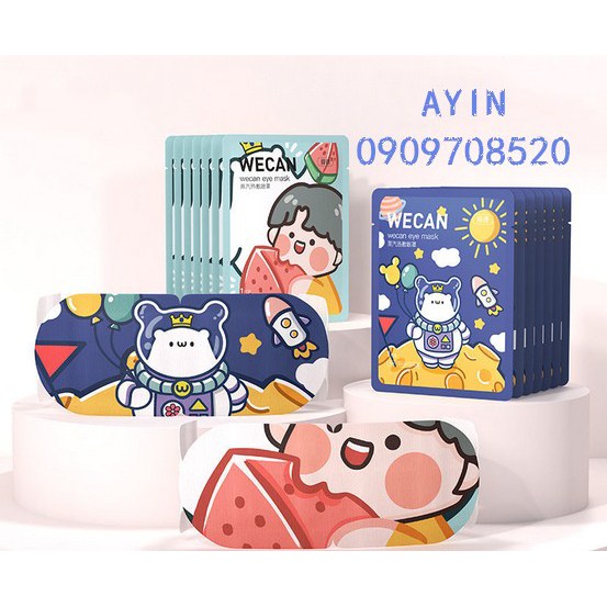 Mặt nạ mắt nóng Wecan thư giãn mắt - Hộp 10 miếng
