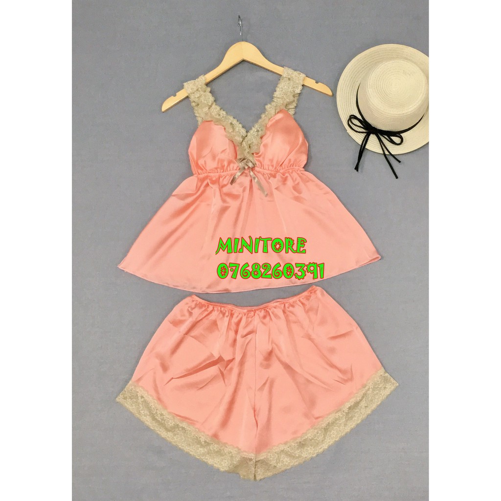[60KG - 90KG] BỘ SATIN DỄ THƯƠNG CÓ MÚT 2 DÂY BÈO, VẢI SATIN MỀM MỊN MÁT MẶC BAO THÍCH - HÀNG XƯỞNG NHÀ TỰ MAY