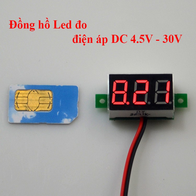 Vôn kế - Đồng Hồ Led Đo Áp - Volt DC 2 Dây 4.5~30V