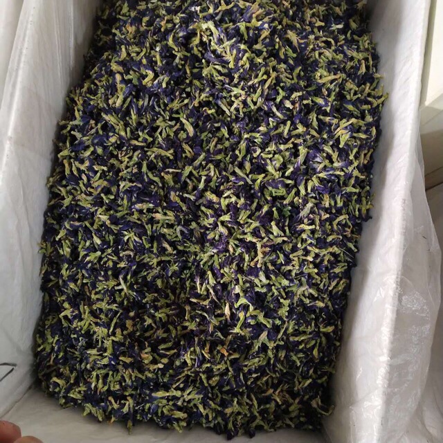 Trà hoa đậu biếc 100g sấy khô nguyên bông uống trà thơm, hàng chuẩn