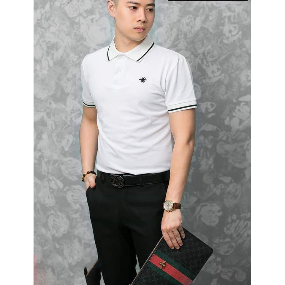 Áo polo nam cổ bẻ, phông nam ngắn tay Thêu Ong phối viền thời trang - OMAN | BigBuy360 - bigbuy360.vn