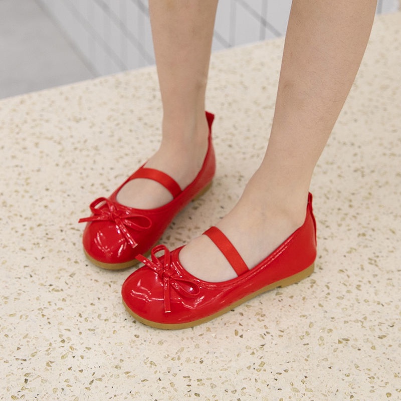 Giày Búp Bê Da Đế Mềm Cho Bé Gái
