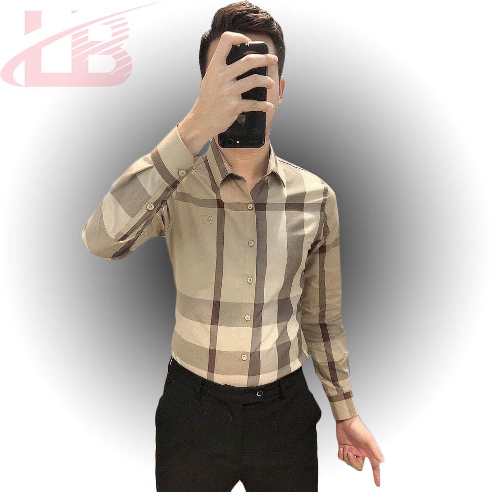 Áo sơ mi lụa dài tay nam LB004, vải dày, mát , đường may sắc sảo, áo sơ mi cao cấp LB1990 store