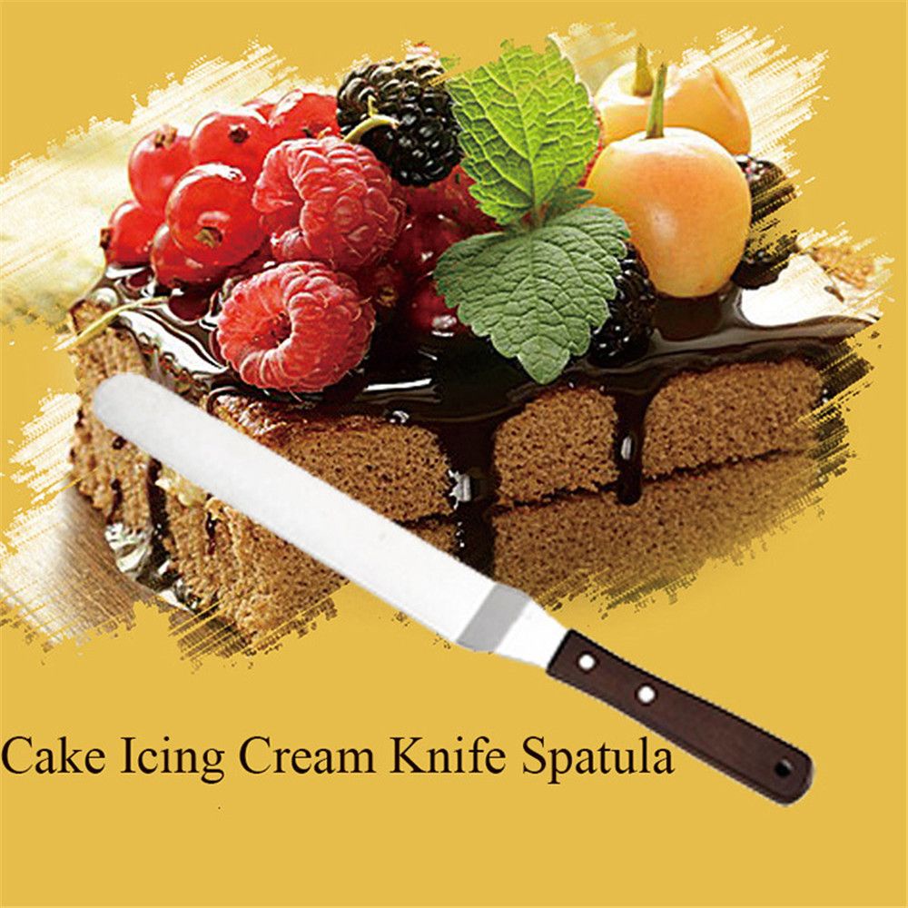 CONOPERY Dao chà láng bánh kem bằng thép không gỉ 4 / 6 / 8 / 10 Inch