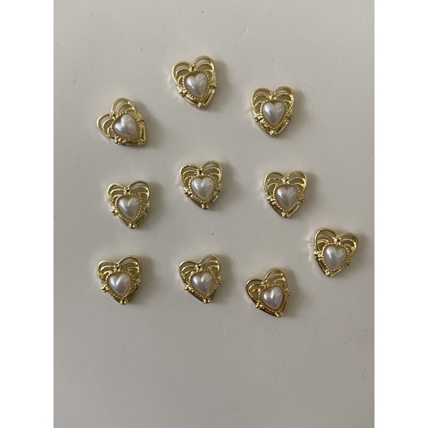 charm trái tim,charm trái tim gắn móng