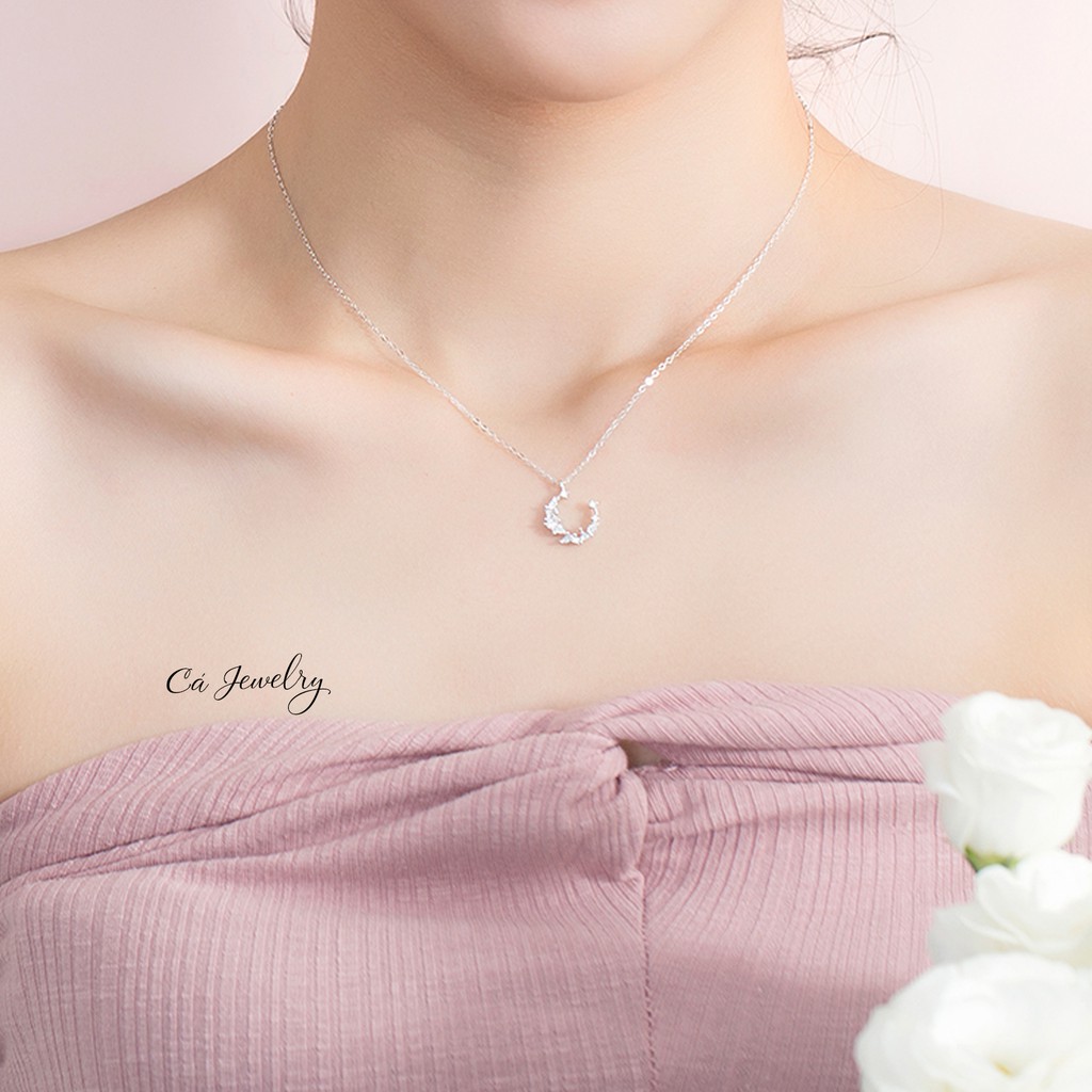 [Mã FAJGT8 giảm 15% đơn 99K] Dây chuyền vòng cổ 💋Freeship Hoàn xu bạc nữ s925 trăng khuyết | BigBuy360 - bigbuy360.vn