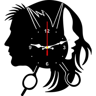 Tranh Đồng Hồ Trang Trí Tiệm Tóc Nam Nữ Đẹp