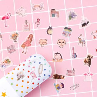 (Sale)Set 32 sticker dán washi trang trí