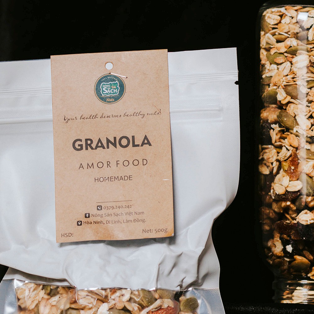 Ngũ Cốc Ăn Kiêng - Yến Mạch Granola Homemade 500g