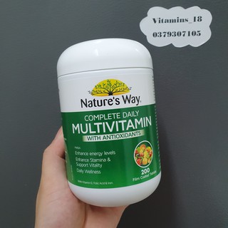 Vitamin Tổng Hợp Nature’s Way Complete Daily Multivitamin của Úc - 200 Viên