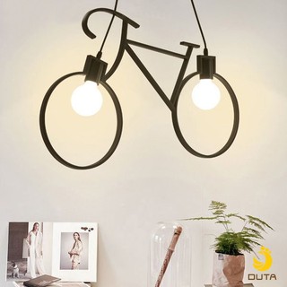 Đèn thả trần trang trí xe đạp nhà quán cà phê THCN03