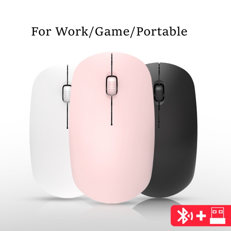 Chuột không dây NIXXOS kết nối bluetooth/ 2.4Ghz thích hợp cho PC laptop ipad điện thoại máy tính bảng