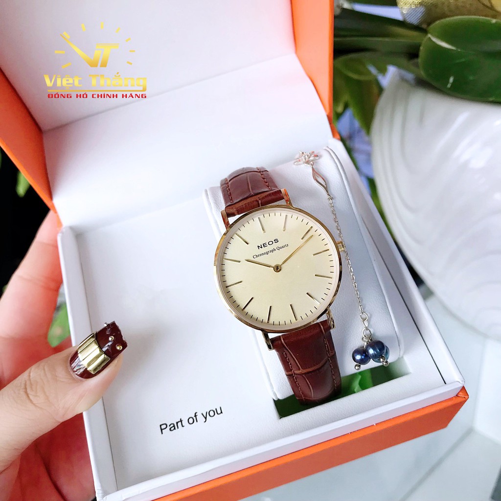 Đồng Hồ Nữ Dây Da Neos N40687-63 Chính Hãng
