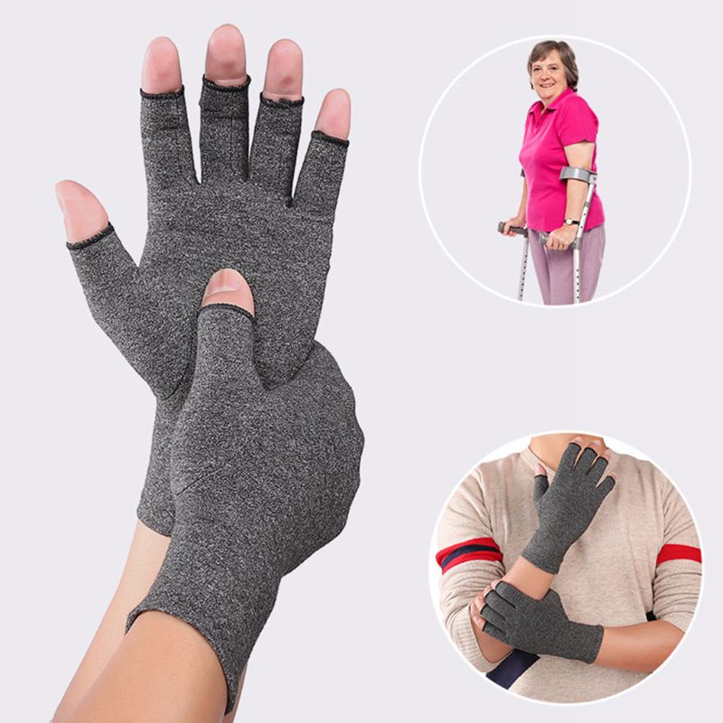 Găng Tay Hở Ngón Chống Đau Khớp Hỗ Trợ Giảm Đau Khớp