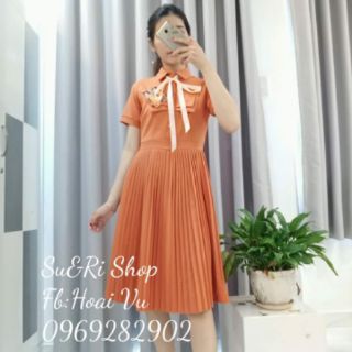 Đầm cổ somi dập ly