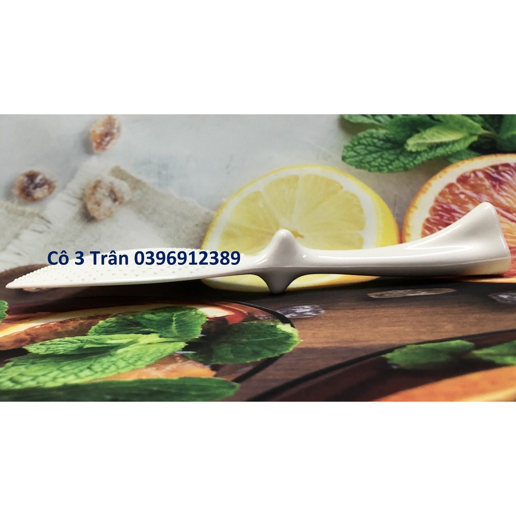 Muỗng xới cơm bằng nhựa cao cấp hình lá HPB88 - Vá múc cơm chống dính hình trụ đứng HOFACO
