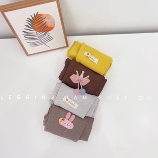 Sét 4 quần legging chất len tăm xuất dư cho bé size 8-18kg