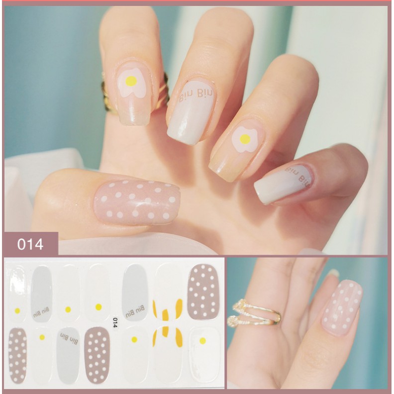 Nail sticker dán móng tay siêu kute, 3D chống nước thời trang chất lượng cao (72)