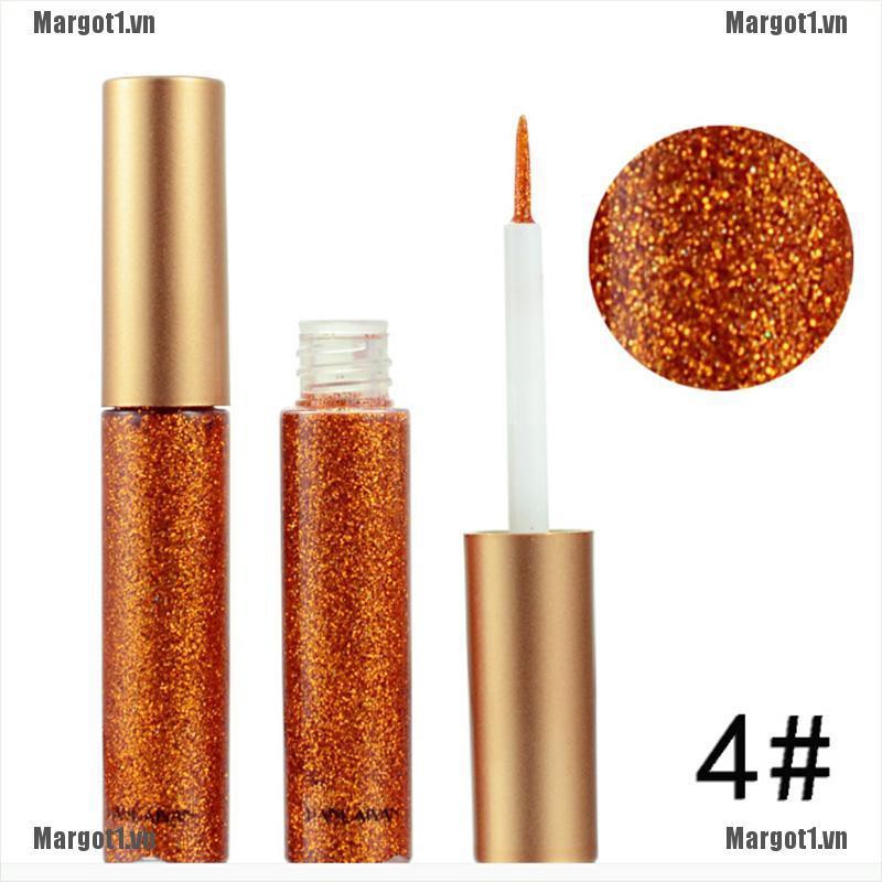 [Margot] 7 Colors Glitter Silver Gold Metallic Liquid Eyeliner Shimmer Glitters Eyeliner [VN]