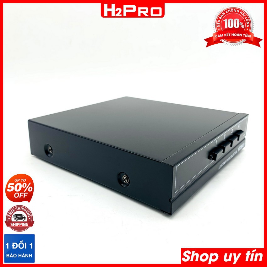 Bộ chia tín hiệu av 4 vào-1 ra VSW41 H2Pro, bộ chia tín hiệu audio và video cao cấp