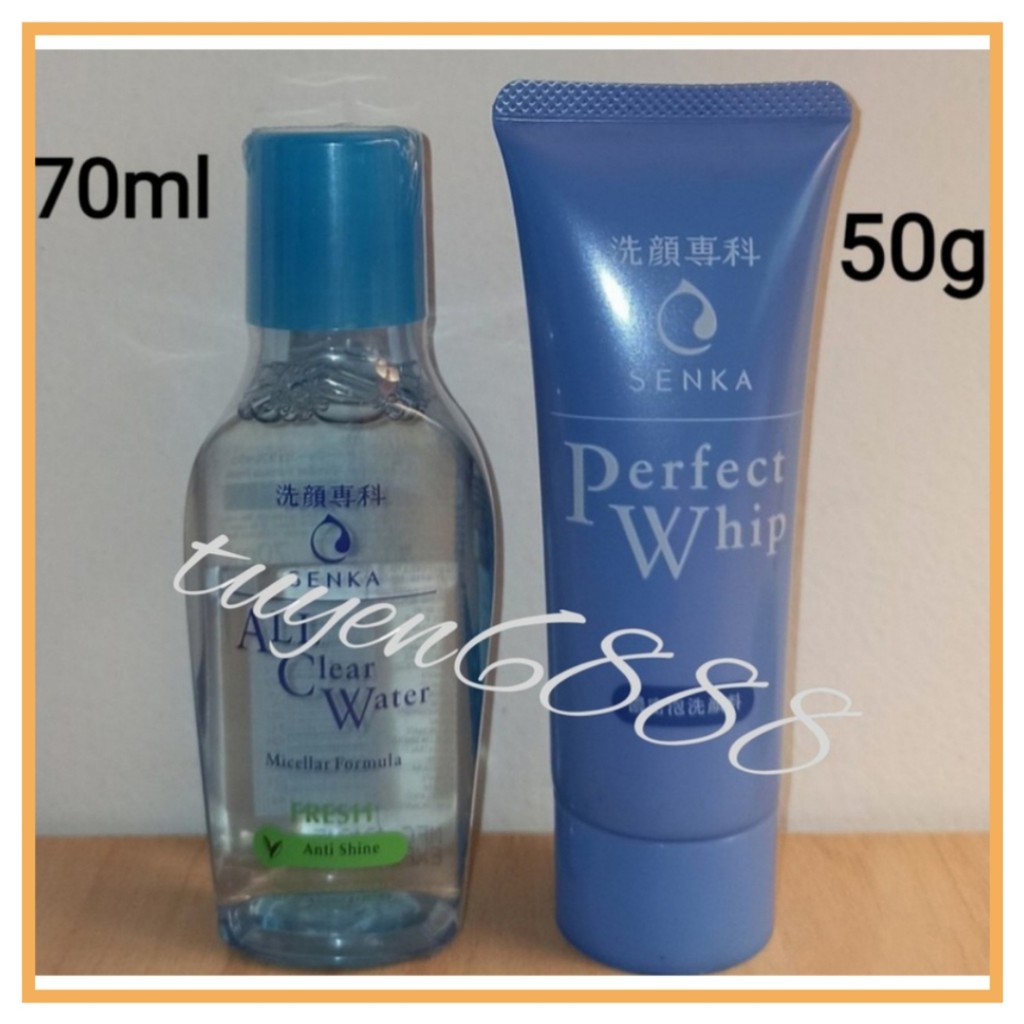 Combo Senka Sạch sâu giảm bóng nhờn trắng mịn dưỡng ẩm gồm 1 Sữa rửa mặt và 1 Tẩy trang | BigBuy360 - bigbuy360.vn