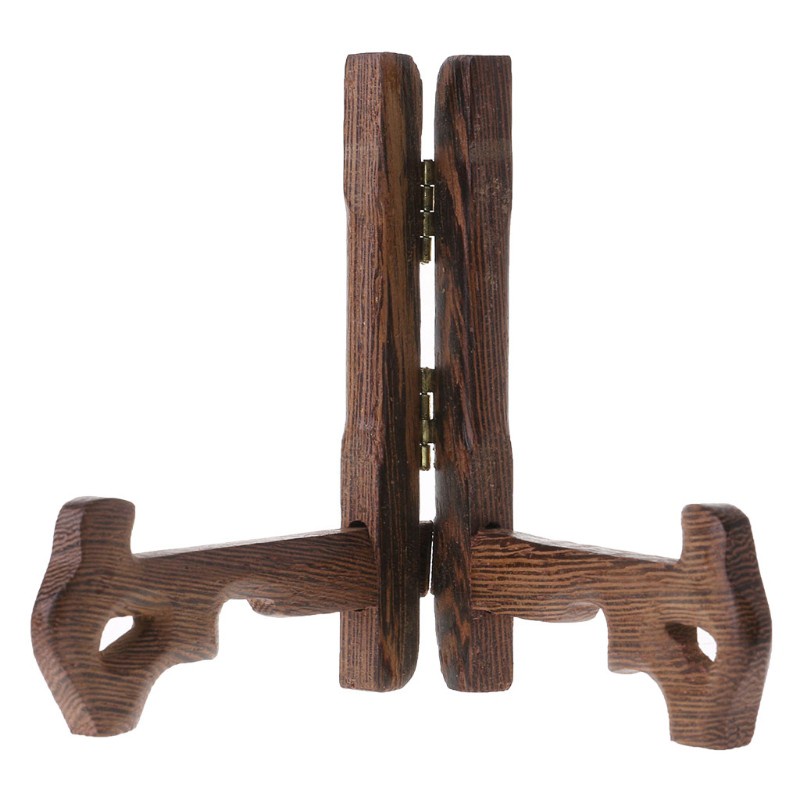 Giá Đỡ Trưng Bày Đĩa Trà Bằng Gỗ 3-7 Inch 5 Size