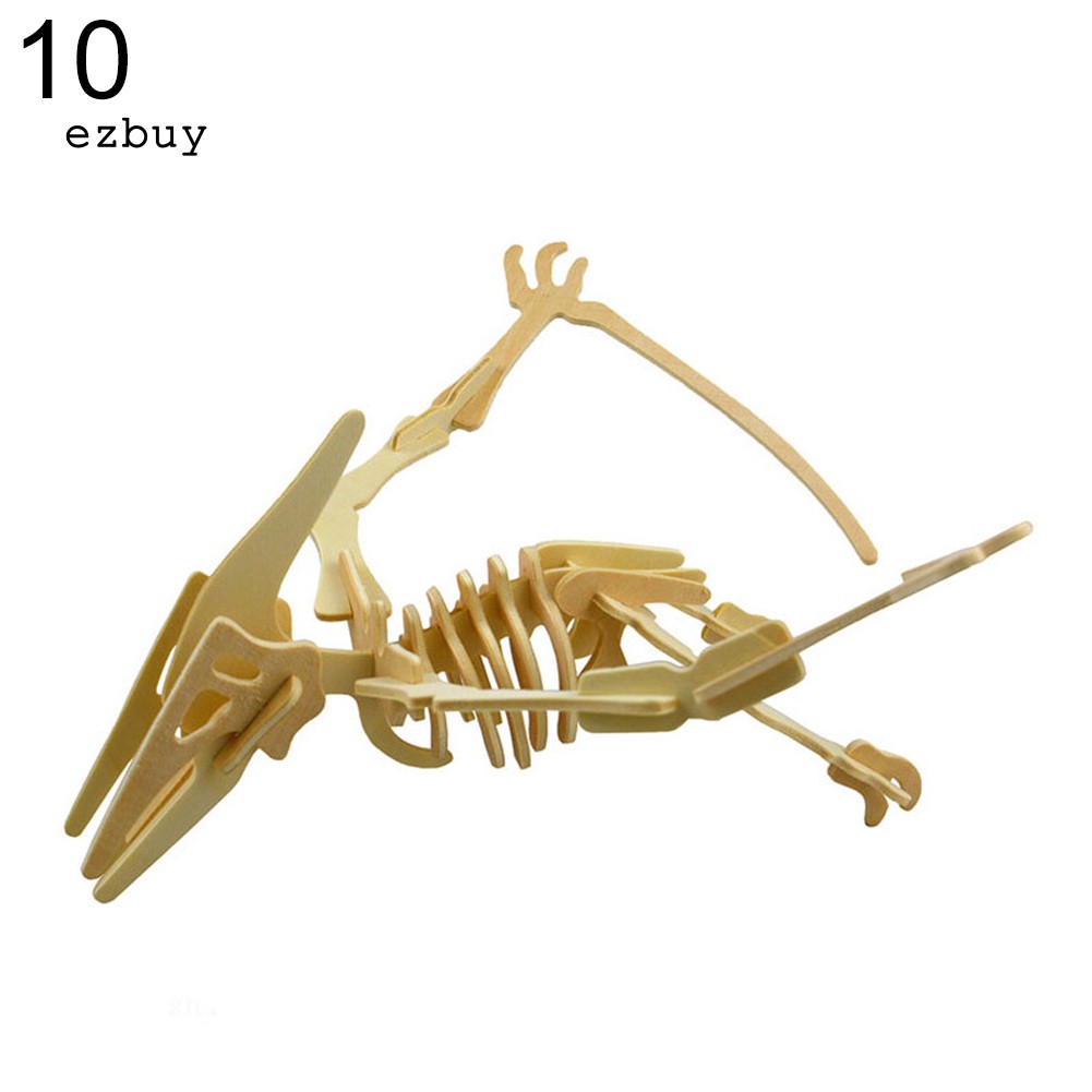 Bộ đồ chơi xếp hình hình bộ xương khủng long 3d bằng gỗ vui nhộn cho bé