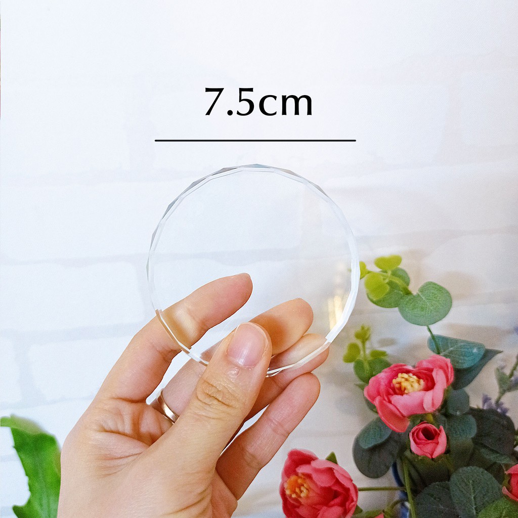 Phôi Pha Lê Tròn - Dùng In UV, Khắc Laser