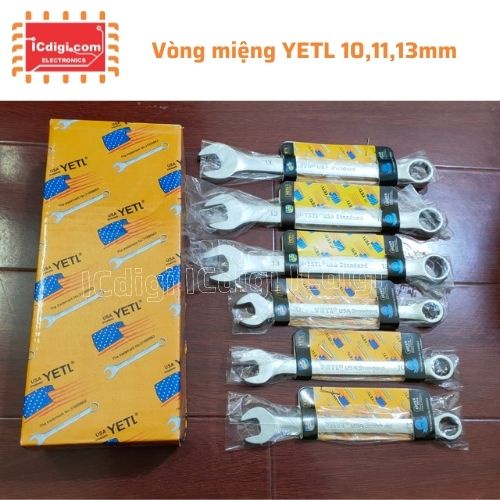 Cờ lê vòng miệng YETL USA siêu bền size 10,11,13mm