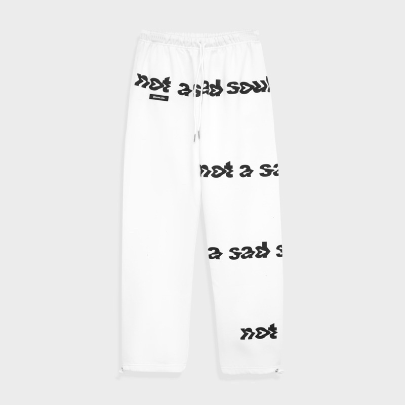 Quần dài jogger nỉ bông ống đứng in nổi Nass (ONE-SIDED PANTS)