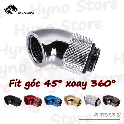 Fit góc 45 xoay 360 Bykski tản nhiệt nước custom - Hyno Store