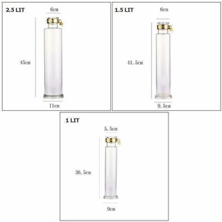 Bình Ngâm Rượu Thủy Tinh (1 Lít, 1.5 Lít, 2.5 Lít) Ngâm Sâm