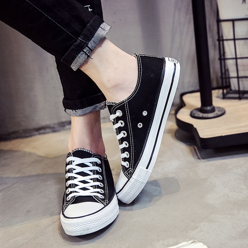 Giày Thể Thao Vải Bạt Thời Trang Hàn Cho Nam Nữ