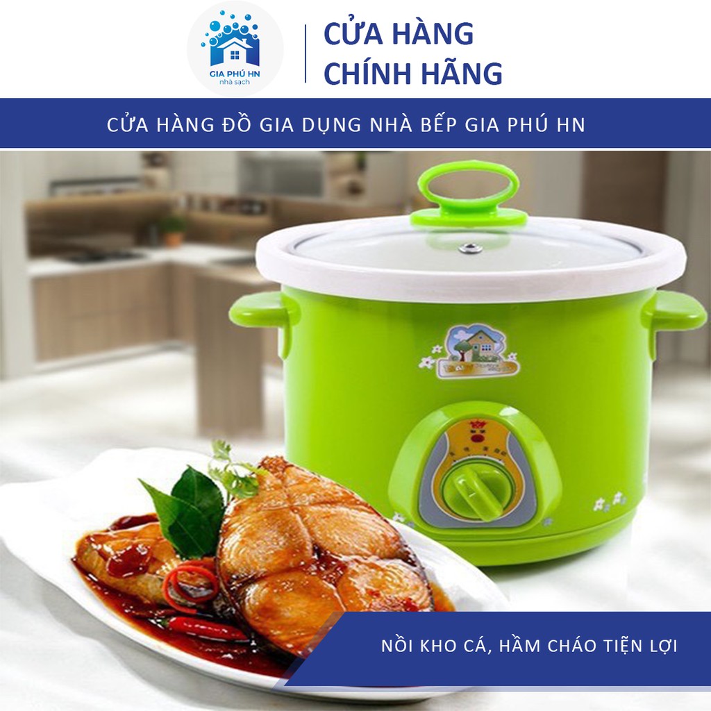 Nồi Kho Cá, Hầm Cháo  𝑿𝒂̉ 𝑲𝒉𝒐  Nồi Kho Cá-Nấu Cháo Chậm Đa Năng, An Toàn, Nấu Các Món Kho Hầm Cực Ngon