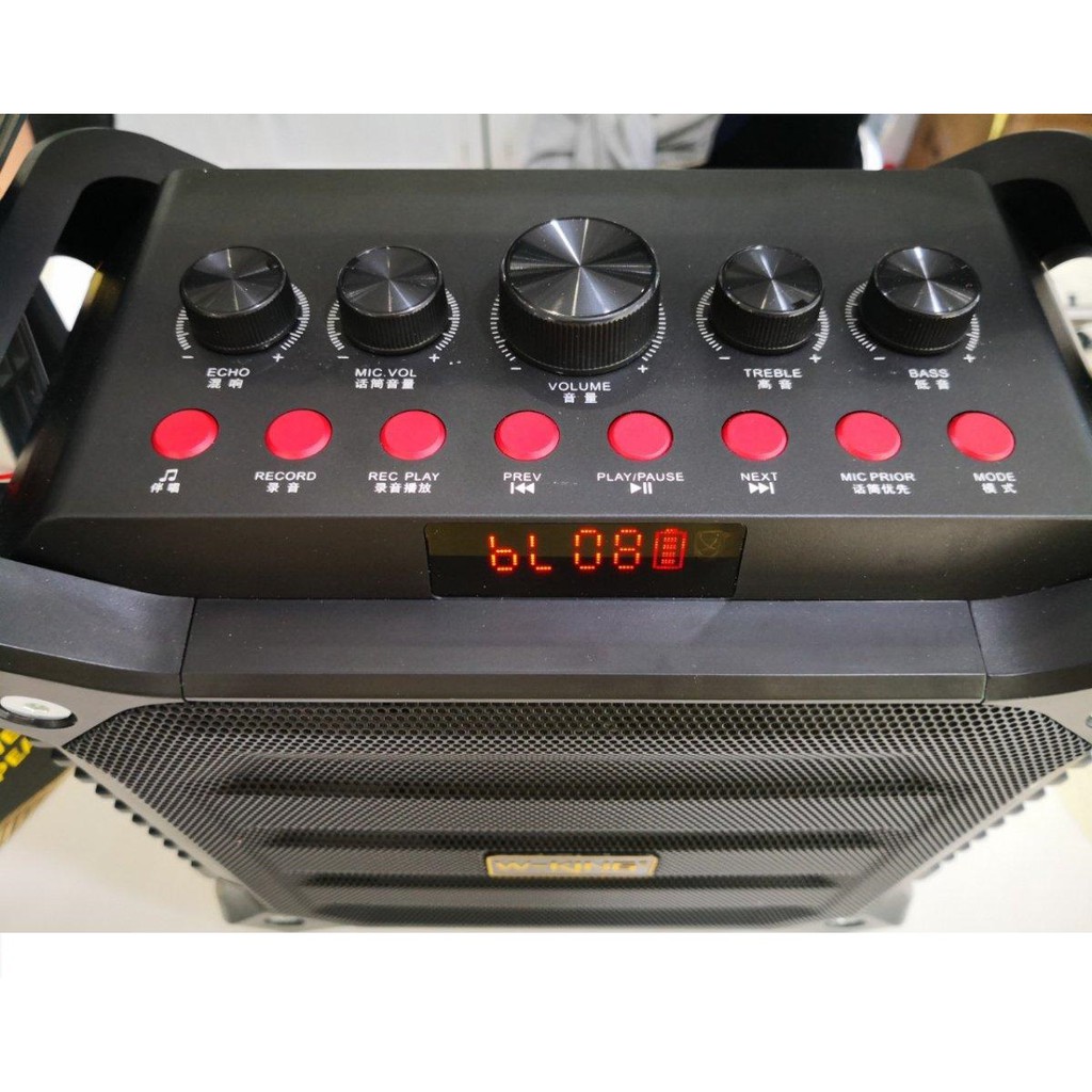 Loa Kéo Không Dây W-King K3H 100W + Tặng Kèm 1 Mic/Loa W-king K3 công suất 80W